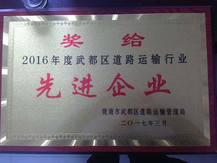 2016年先進企業獎牌