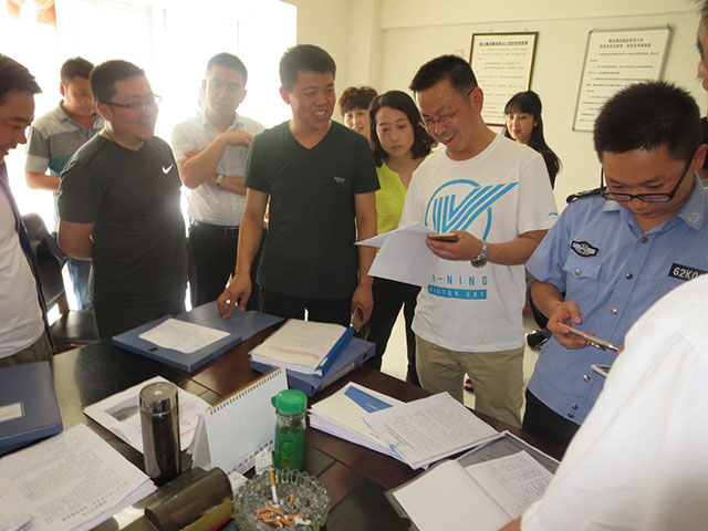 徽縣道路運輸行業來我公司進行學習交流